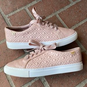Tory Burch Marion quilted lace up shoes